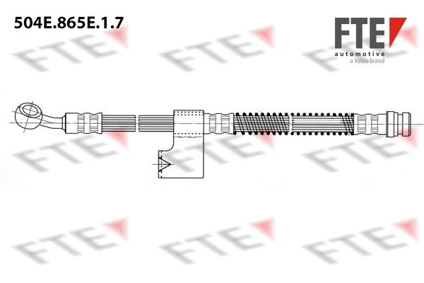 504E.865E.1.7 FTE 504 mm, 1x M10x1, 10 mm Length: 504mm, Internal Thread: 1x M10x1mm Brake line 9240975 buy