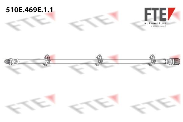 510E.469E.1.1 FTE 510 mm, 1x M10x1 Length: 510mm, Internal Thread: 1x M10x1mm, External Thread: 1x M10x1-1x M16x1.5mm Brake line 9240977 buy