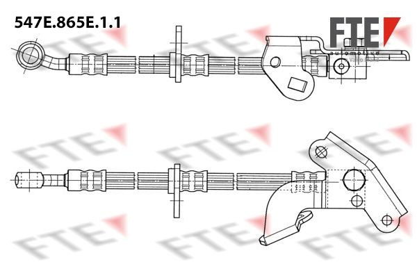 547E.865E.1.1 FTE 547 mm, 1x M10x1, 10 mm Length: 547mm, Internal Thread: 1x M10x1mm Brake line 9240980 buy