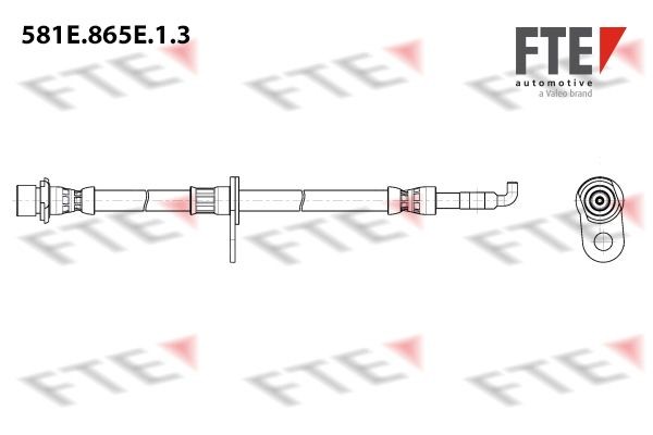 581E.865E.1.3 FTE 581 mm, 1x M10x1, 10 mm Length: 581mm, Thread Size 2: BANJO, Internal Thread: 1x M10x1mm Brake line 9240982 buy