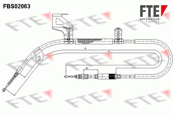Great value for money - FTE Hand brake cable 9250065