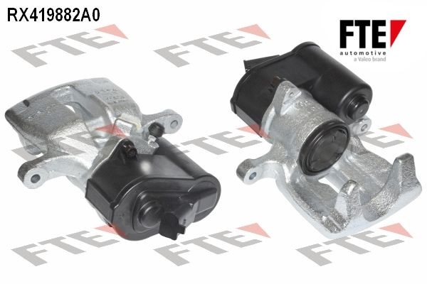 9296008 FTE Brake calipers SEAT grey, Cast Iron, Rear Axle Right, without holder, for vehicles with electric parking brake