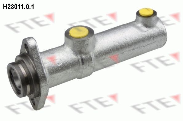 FTE 9720003 Brake master cylinder Number of connectors: 1, Bore Ø: 11 mm, Piston Ø: 28,6 mm, Grey Cast Iron, M12x1,5