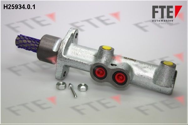 Master cylinder FTE Number of connectors: 2, Bore Ø: 9 mm, Piston Ø: 25,4 mm, Grey Cast Iron, M10x1 - 9720020