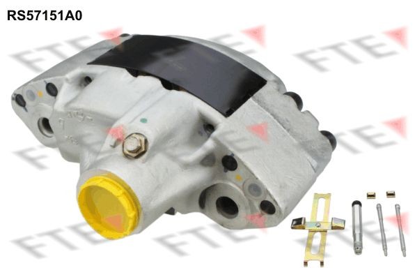 FTE 9780005 Brake caliper grey, Cast Iron, Rear Axle Left, without holder, without brake pads
