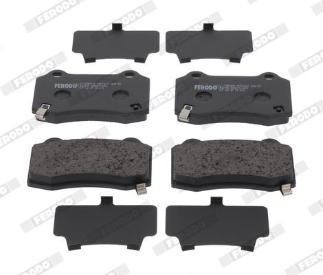 25744 FERODO with acoustic wear warning Height: 69,2mm, Width: 109,7mm, Thickness: 14,8mm Brake pads FDB5359 buy