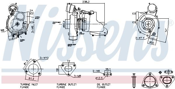 NISSENS 93730 CHRA turbo PMF000040