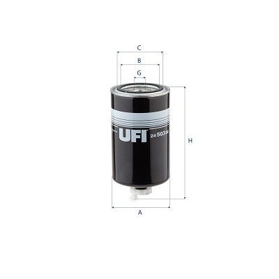 UFI 24.503.00 Fuel filter 991215843