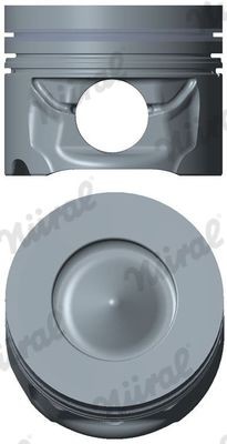 87-449700-30 NÜRAL Engine piston MINI 84 mm, with cooling duct, with piston ring carrier, for keystone connecting rod