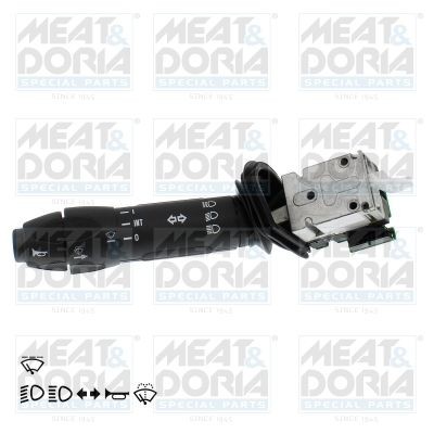 MEAT & DORIA with cornering light with klaxon, with high beam function, with dynamic function (direction indicator), with wipe interval function, with wipe-wash function Steering Column Switch 231787 buy