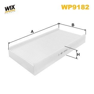 WIX FILTERS Particulate Filter, 313 mm x 150 mm x 41 mm Width: 150mm, Height: 41mm, Length: 313mm Cabin filter WP9182 buy