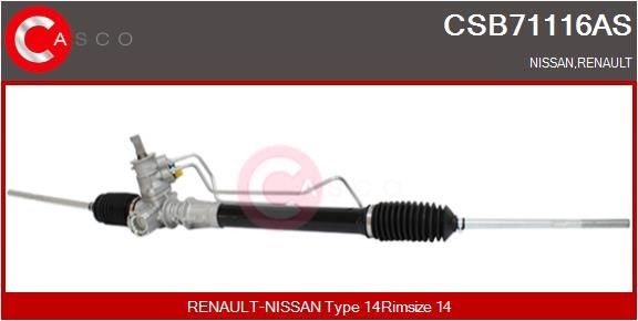 CASCO CSB71116AS Steering rack Renault Clio 2 1.2 LPG 58 hp Petrol/Liquified Petroleum Gas (LPG) 2000 price