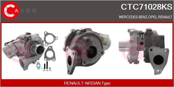 Opel ZAFIRA Turbocharger 20120063 CASCO CTC71028KS online buy