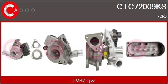 Ford FIESTA Turbocharger 20120087 CASCO CTC72009KS online buy