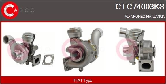 CTC74003KS CASCO Turbocharger FIAT Exhaust Turbocharger