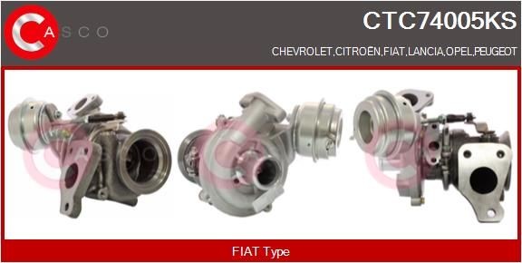 Opel MERIVA Turbocharger 20120226 CASCO CTC74005KS online buy