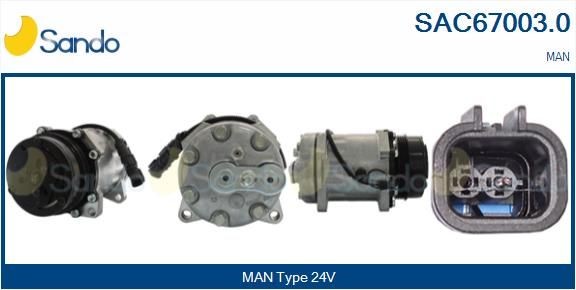 SANDO SAC67003.0 Klimakompressor für MAN TGM LKW in Original Qualität