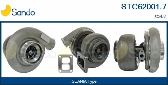STC62001.7 SANDO Turbolader SCANIA 4 - series