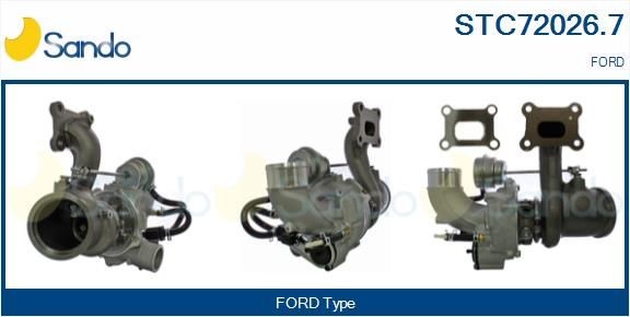 SANDO STC720267 Turbocharger FORD Mondeo Mk5 Saloon (CD) 2.0 EcoBoost 240 hp Petrol 2024 price