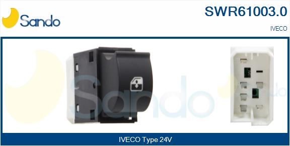 SANDO SWR61003.0 Fensterheberschalter für IVECO Stralis LKW in Original Qualität