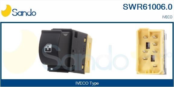 SANDO SWR61006.0 Fensterheberschalter für IVECO EuroCargo I-III LKW in Original Qualität
