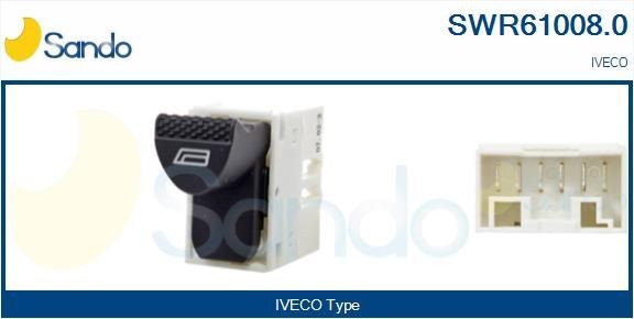 SANDO SWR61008.0 Fensterheberschalter für IVECO Stralis LKW in Original Qualität