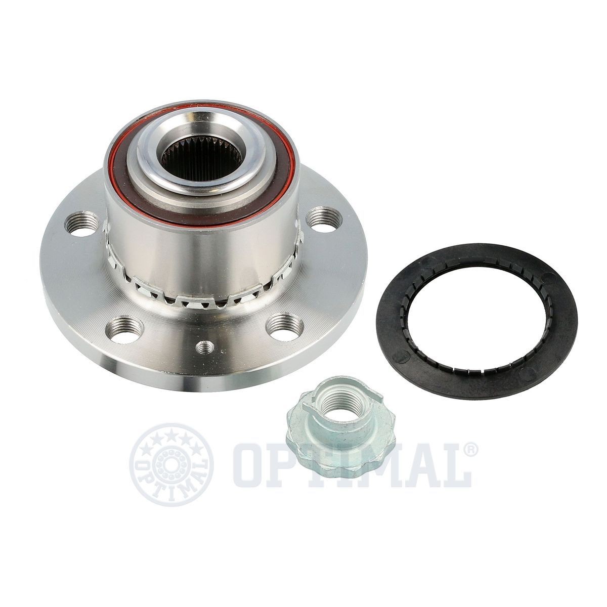 101027 Hub bearing & wheel bearing kit 101027 OPTIMAL with integrated magnetic sensor ring, 126,6 mm