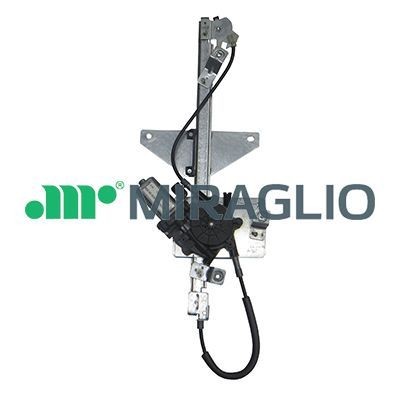 MIRAGLIO 30/2881 Window regulator Right Rear, Operating Mode: Electric, with electric motor