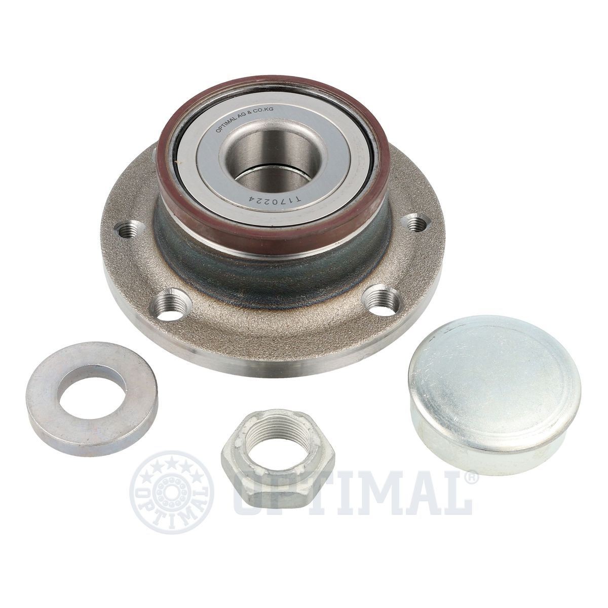 OPTIMAL 802980 Wheel bearing kit with integrated magnetic sensor ring, 117 mm