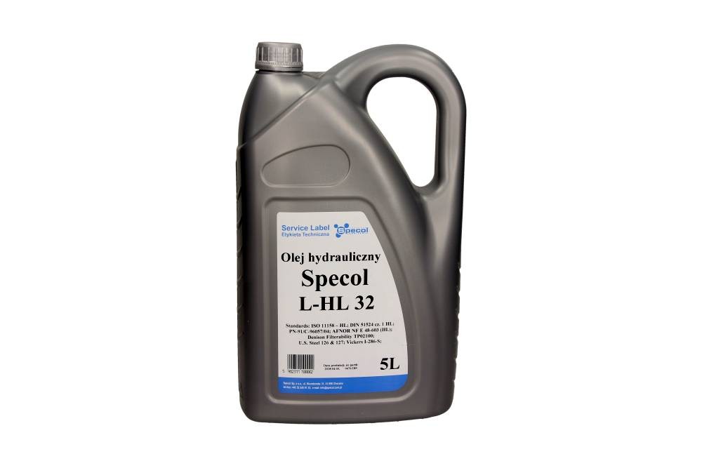 SPECOL L-HL 32 Capacity: 5l ISO 11158–HL, DIN 51524, PN-91/C-96057/04 Hydraulic fluid 102403 buy