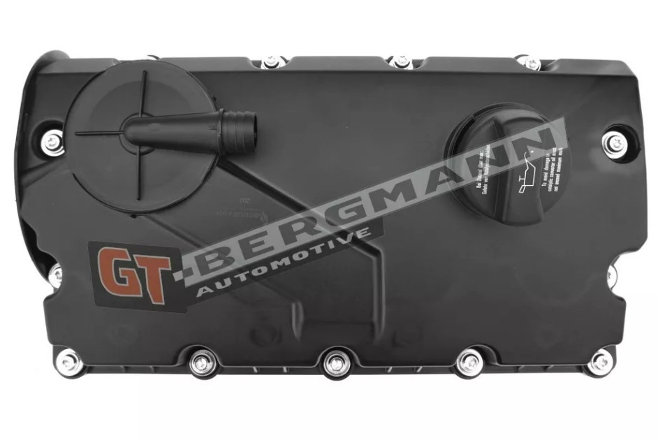GT-BERGMANN GT58-052 оригинални VW Капак на цилиндровата глава / гарнитура с гарнитура за капака на клапаните, с винтове, с капаче, с обезвъздушаващ клапан