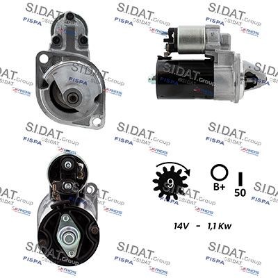 SIDAT S12BH0078 Starter motor 58101330