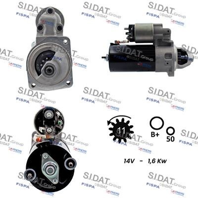 SIDAT S12BH0791 Starter motor 5840 206 0