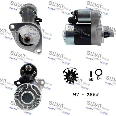 SIDAT S12HT0818A2 Starter motor S114414