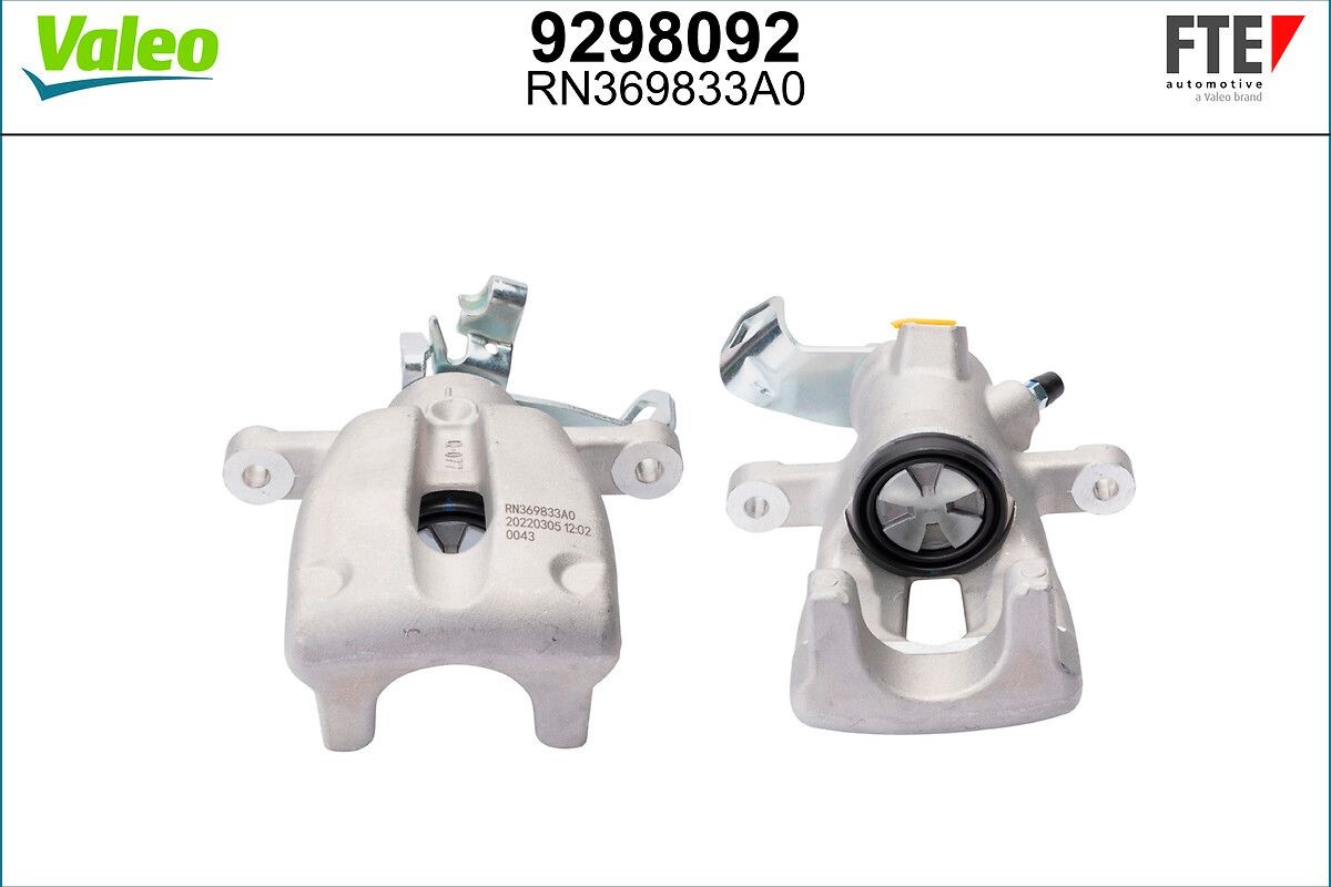 9298092 FTE Brake calipers MINI grey, Aluminium, Rear Axle Left, without holder