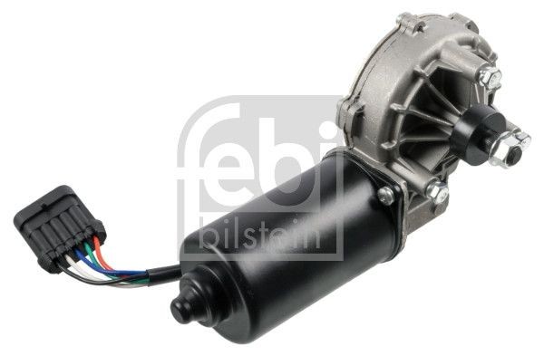 FEBI BILSTEIN 24V, with nut, with bolts/screws Number of connectors: 5 Windscreen wiper motor 183369 buy