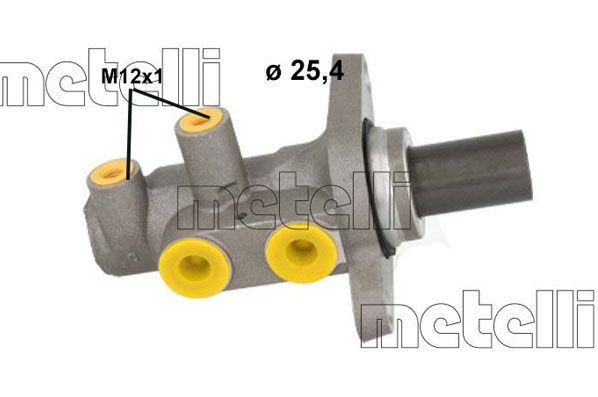 05-1176 METELLI Brake master cylinder VOLVO D1: 25,40 mm, Aluminium
