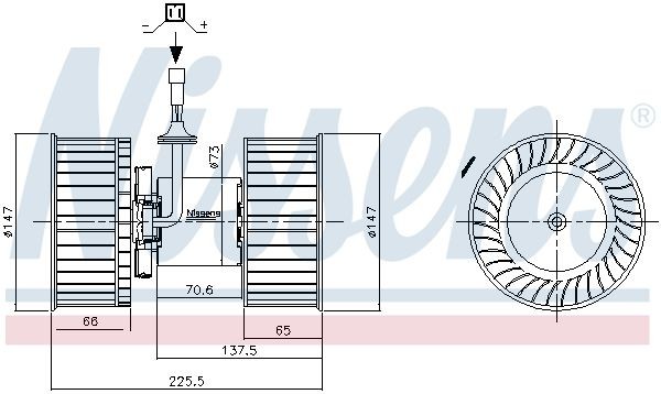 OEM-quality NISSENS 87640 Heater fan motor