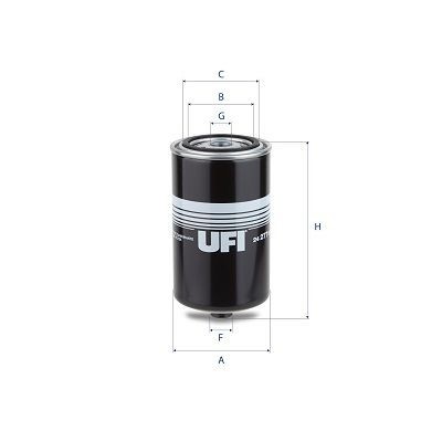 UFI 24.277.00 Fuel filter 81.12503.0083