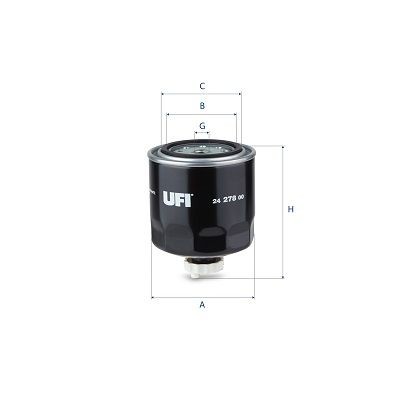 UFI 24.278.00 Fuel filter 1930581
