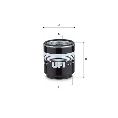 UFI 24.477.00 Fuel filter 74 21 764 968