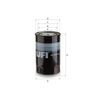 UFI 24.A04.00 Fuel filter 129A00-55800