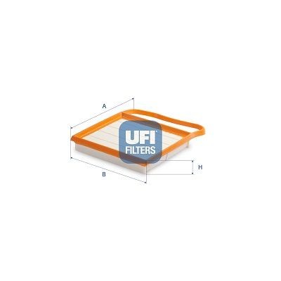 UFI 30.C68.00 Air filter 35,8mm, 185,6mm, 233,6mm, Filter Insert