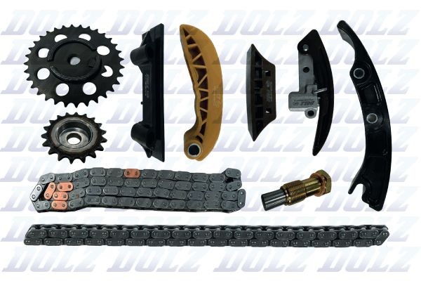 DOLZ SKCA124 Timing chain kit with gears, Simplex