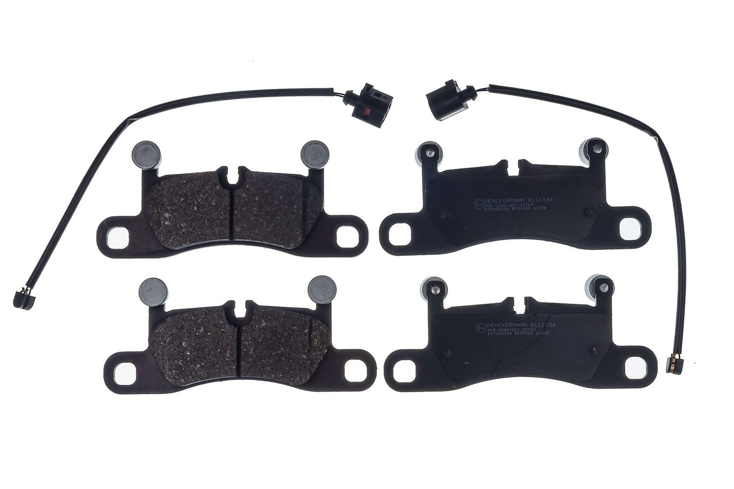 DENCKERMANN Rear Axle, prepared for wear indicator, excl. wear warning contact Height: 76,0mm, Width: 187,5mm, Thickness: 16,9mm Brake pads B111334 buy
