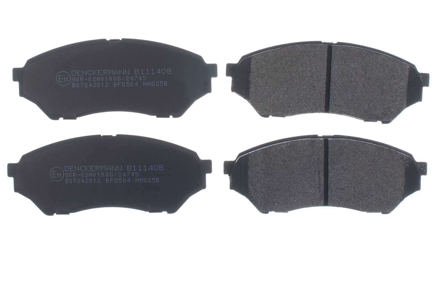 DENCKERMANN Front Axle, not prepared for wear indicator, excl. wear warning contact Height: 47,9mm, Width: 123,0mm, Thickness: 15,5mm Brake pads B111408 buy
