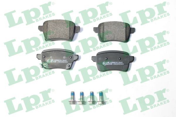 LPR with bolts/screws Height 1: 48,4mm, Height 2: 47,6mm, Width 1: 95,8mm, Width 2 [mm]: 95,7mm, Thickness: 17,6mm Brake pads 05P2343 buy
