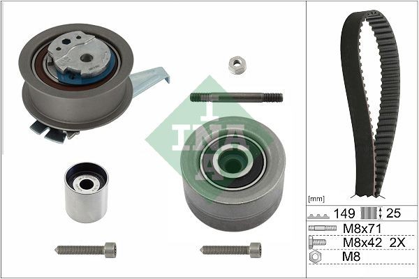 Volkswagen TIGUAN Timing belt set 20306147 INA 530 0835 10 online buy