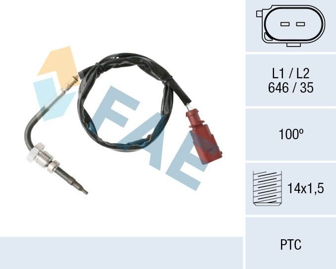 Volkswagen PASSAT Temperature sensor 20307667 FAE 68002 online buy