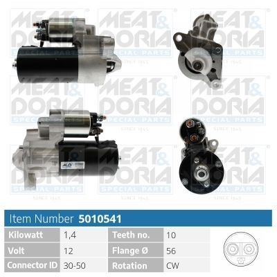 MEAT & DORIA 5010541 Starter motor 6G9N1 1000 CC